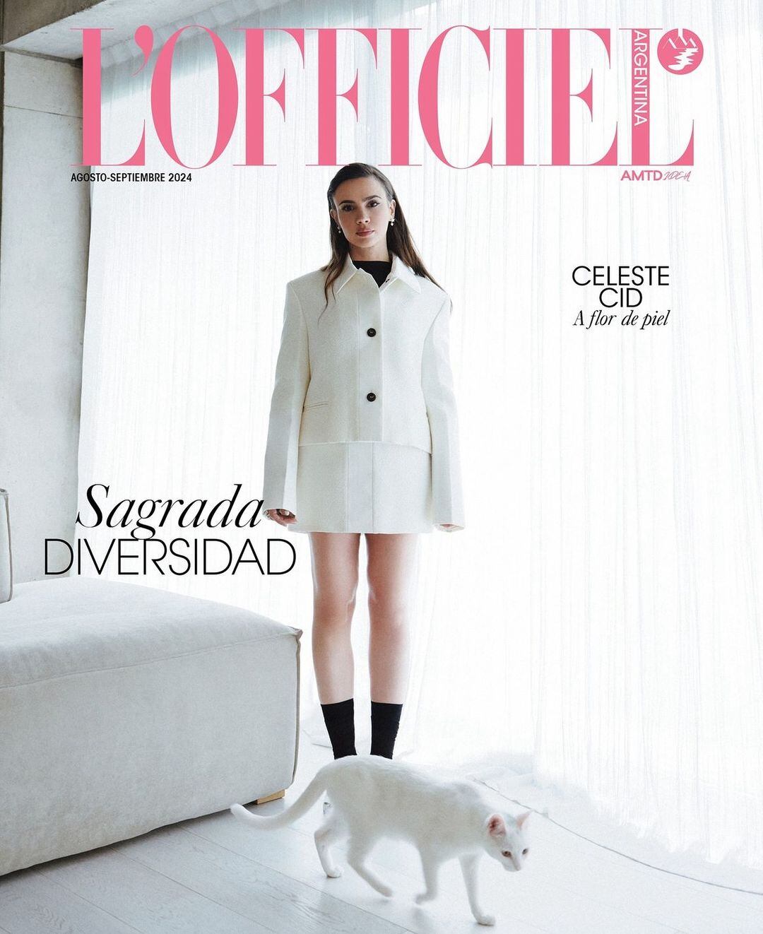 La tapa de la revista para la que modeló la actriz.