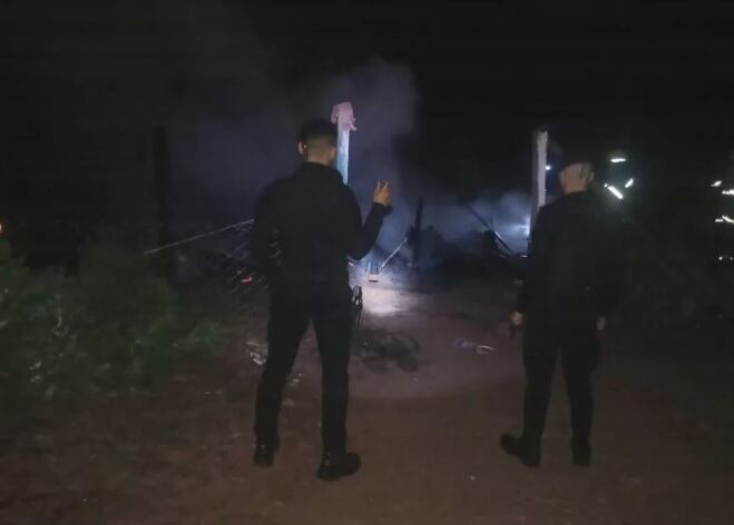 Tragedia en San Pedro: hombre pierde la vida en incendio de su vivienda.