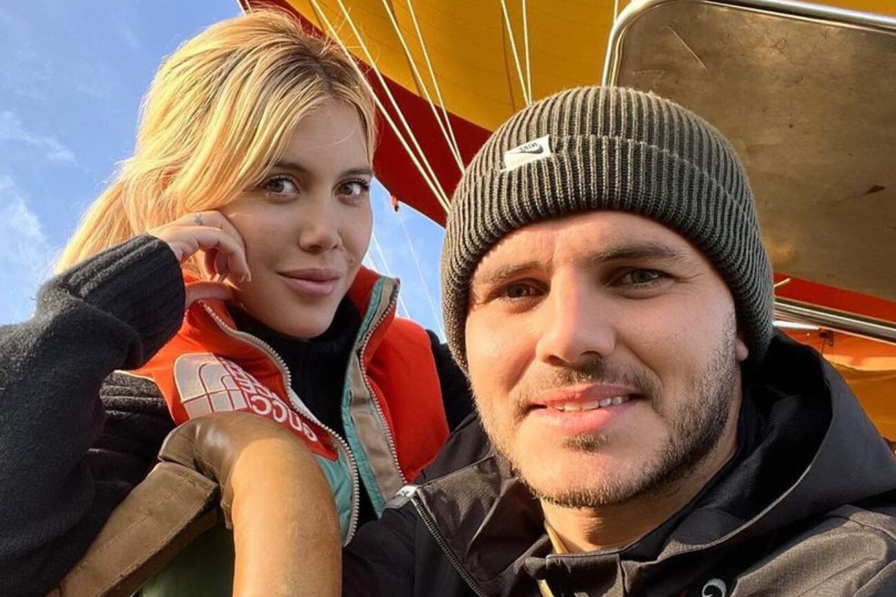 Wanda Nara y Mauro Icardi.