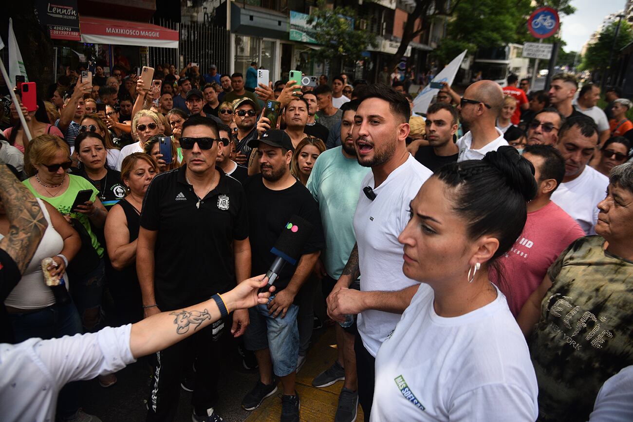 Franco Saillén se presenta para asumir su mandato frente en el gremio Soelsac. (Pedro Castillo / La Voz)