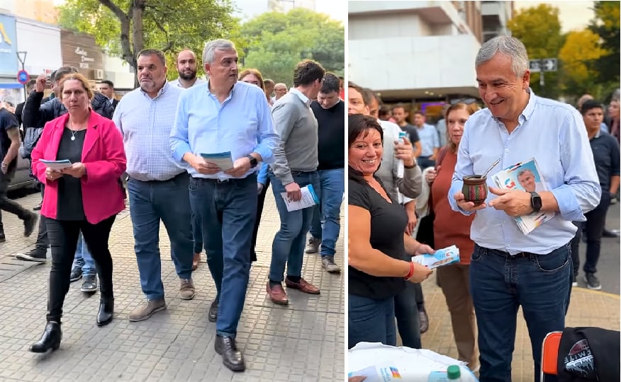 Folletos en mano, el precandidato presidencial de la UCR, Gerardo Morales, recorrió las calles de La Plata y dialogó con comerciantes y vecinos.