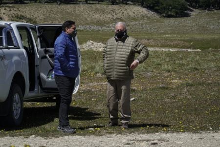 Autoridades provinciales recorrieron la zona de lo que sería el futuro pueblo Tucu Tucu.