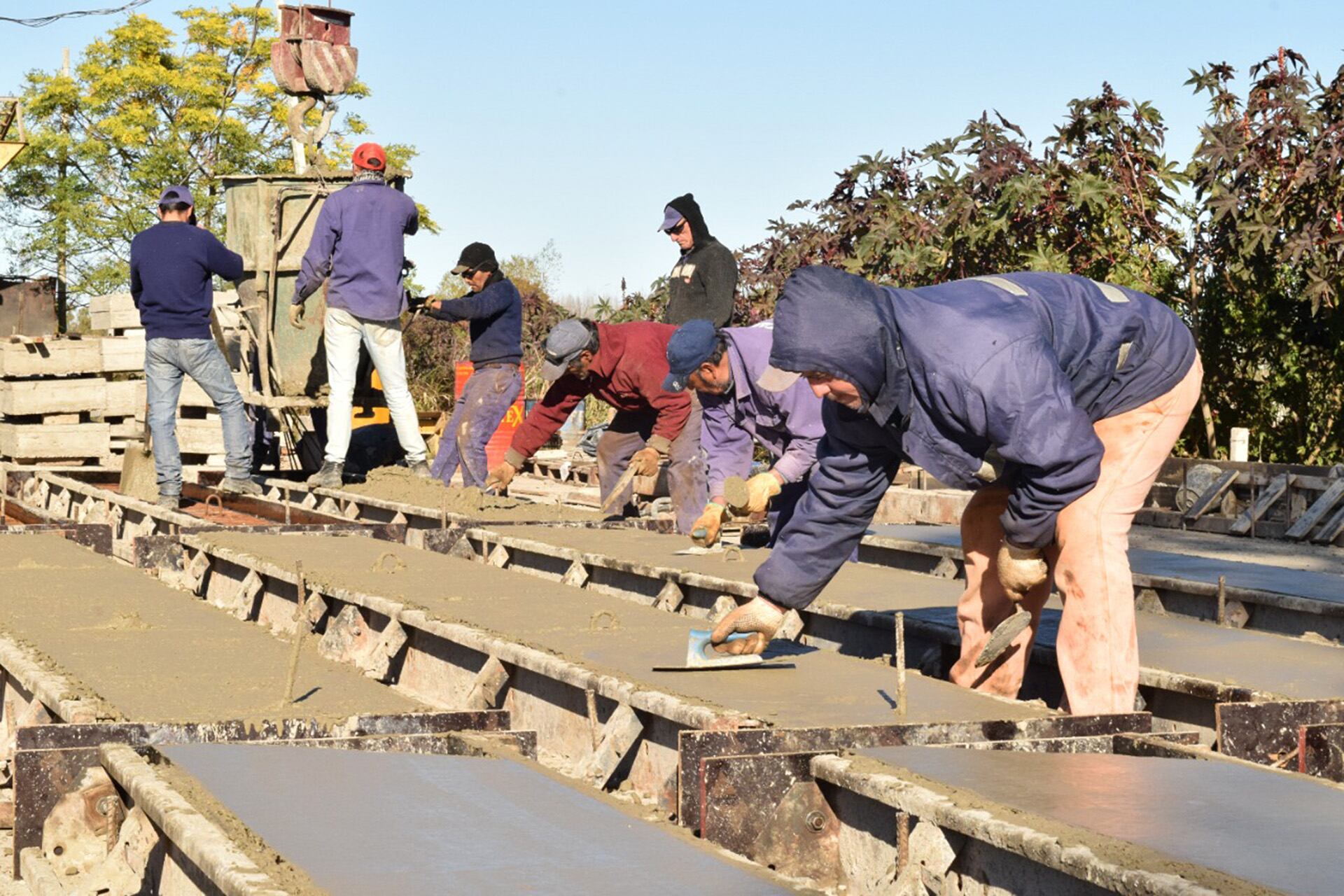 Obra contra inundaciones en Villa Paranacito