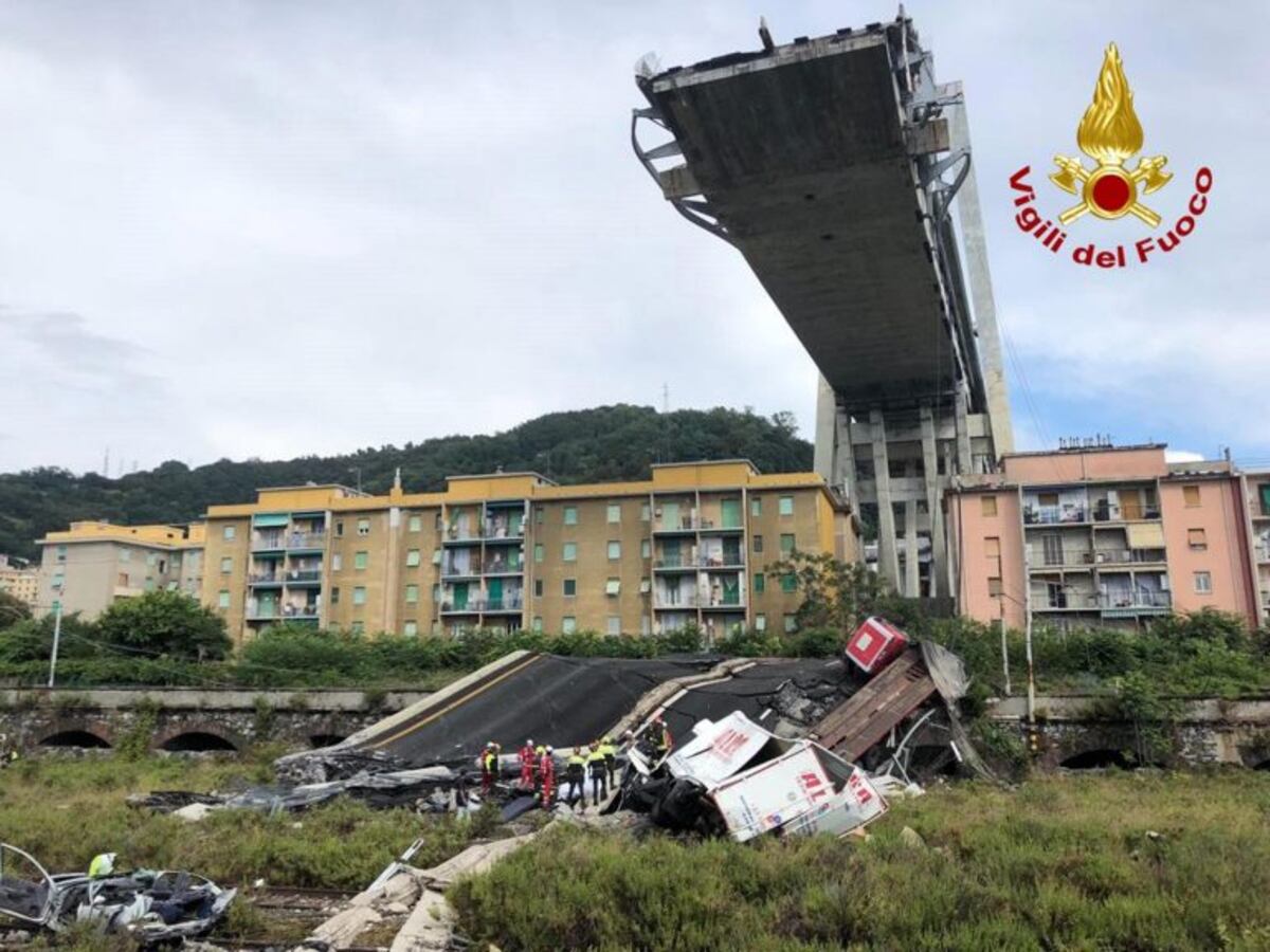 Tragedia en Italia: al menos 35 muertos tras el derrumbe de un puente en Génova
