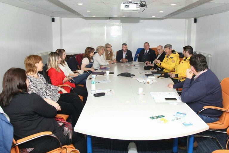 Reunión por docentes antárticos, año 2017.