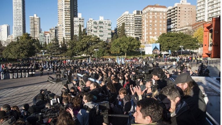 Imágenes del último festejo por el Día de la Bandera.