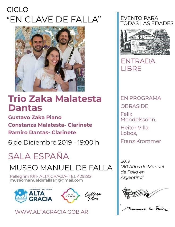 Recital de piano y clarinete en el Museo Manuel de Falla