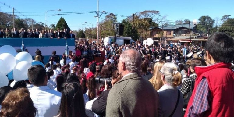 Candelaria fue escenario del acto del Día de la Independencia. (MisionesOnline)