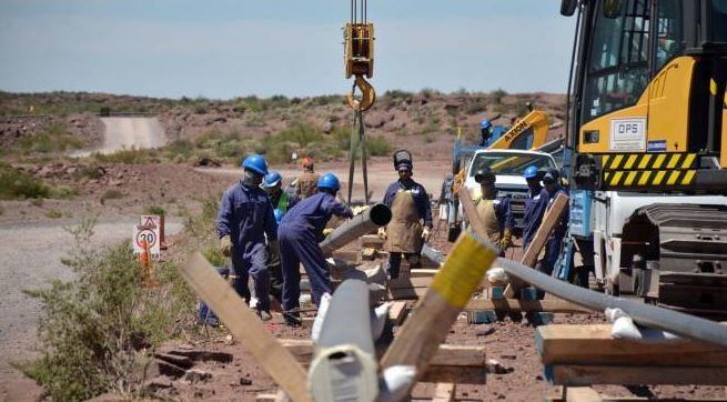 Obras en el gasoducto Vaca Muerta Norte. (CIMECO)