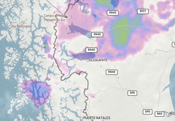 El clima en El Calafate.