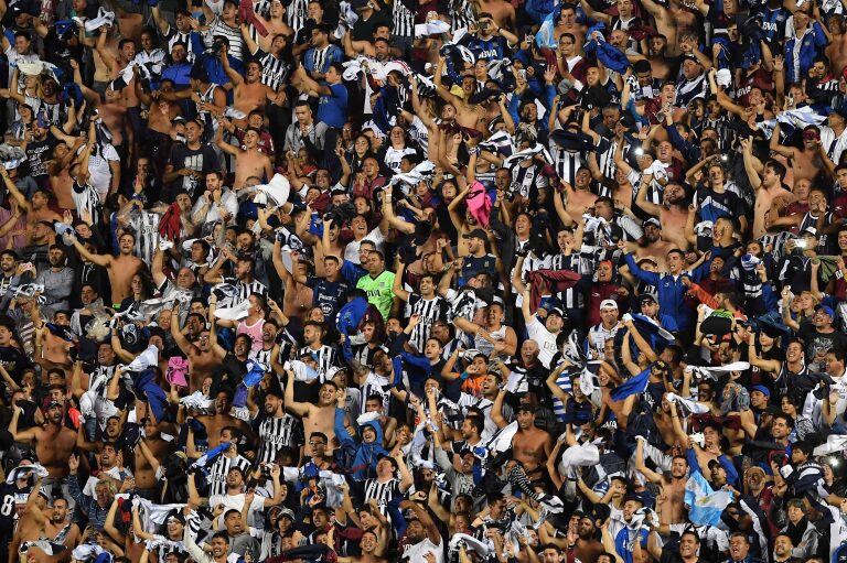 La gente de Talleres, en el Morumbí de Sao Paulo.