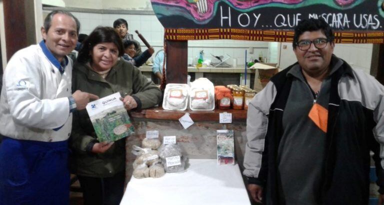 Productos de huertas agroecológicas jujeñas fueron presentados en las jornadas del congreso.