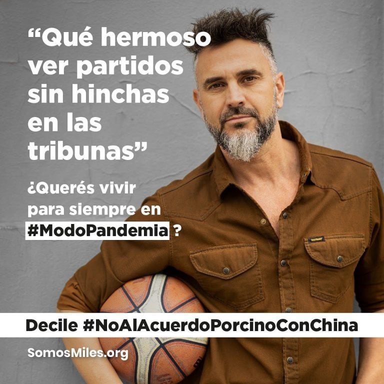 #ModoPandemia: la iniciativa que busca frenar el acuerdo porcino con China que promueven los famosos (Foto: Instagram @somosmilesorg)