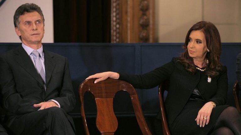 Mauricio Macri y Cristina Fernández de Kirchner.