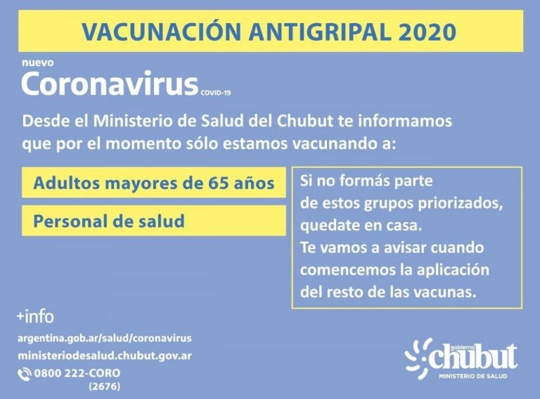 Flayer oficial. Vacunacion antigripal