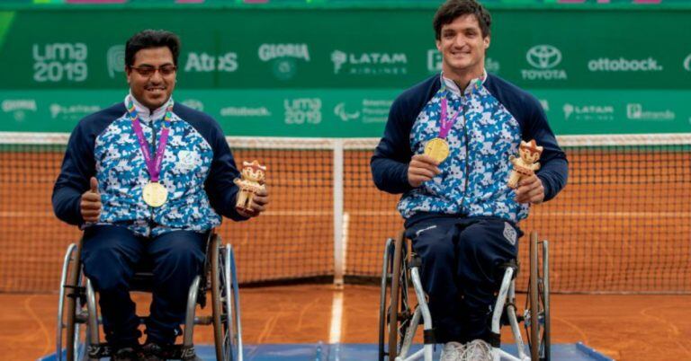 Gustavo Fernández obtuvo la medalla de oro en el dobles de los Parapanamericanos.