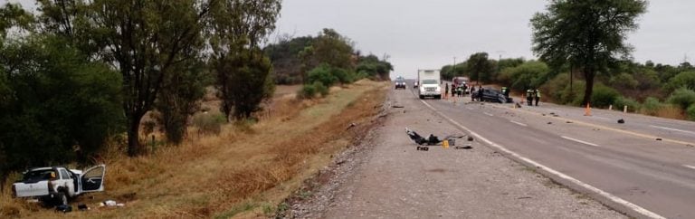 Accidente RN 34 deja dos víctimas fatales. (Web)