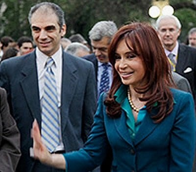 Juan Manuel Campillo junto a la expresidenta Cristina Fernández de Kirchner