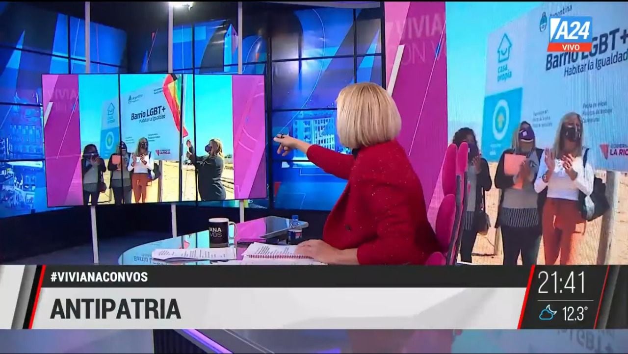 Canosa apuntó contra la construcción de un barrio para la comunidad trans financiado por el Gobierno Nacional.