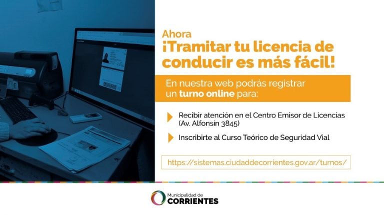 Solicitar turnos en forma  online