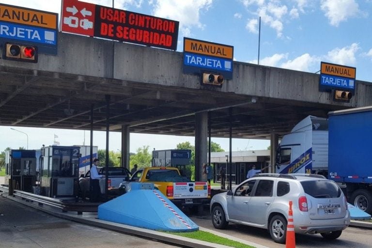 Peaje del túnel subfluvial. (Archivo)