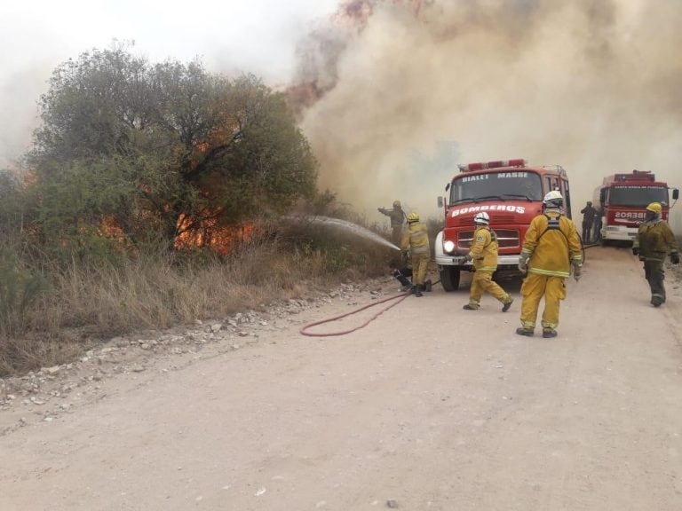 Incendio en Santa María de Punilla