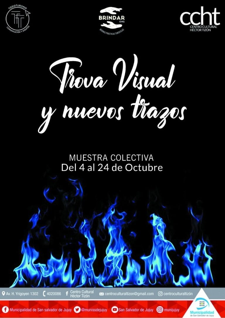 Pieza gráfica que anuncia la muestra "Trova Visual y Nuevos Trazos", que se inaugura este viernes.