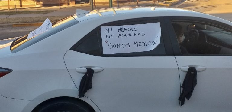 Protesta de trabajadores de la salud