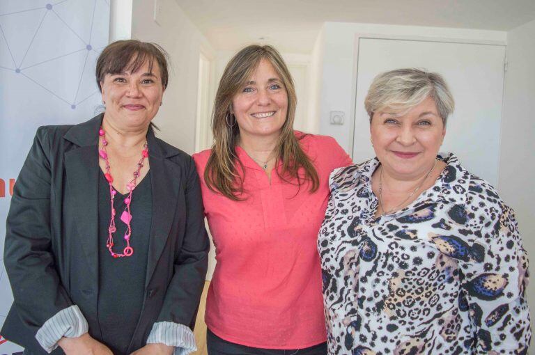 Silvina, Claudia y María - Inauguración Via Ushuaia Radio