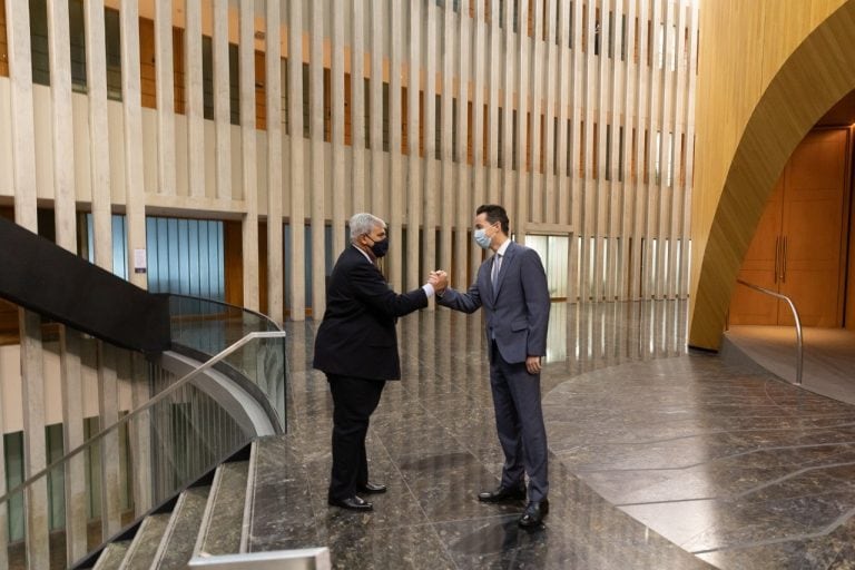 Manuel Calvo recibió al vicegobernador de Jujuy, Carlos Haquim