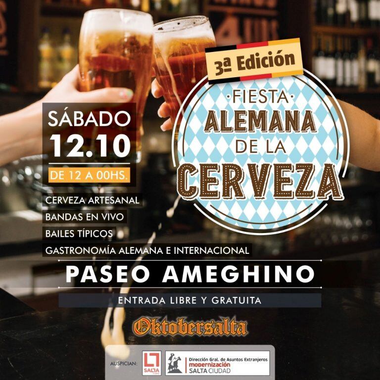 Fiesta de la cerveza alemana en Salta (Municipalidad de Salta)