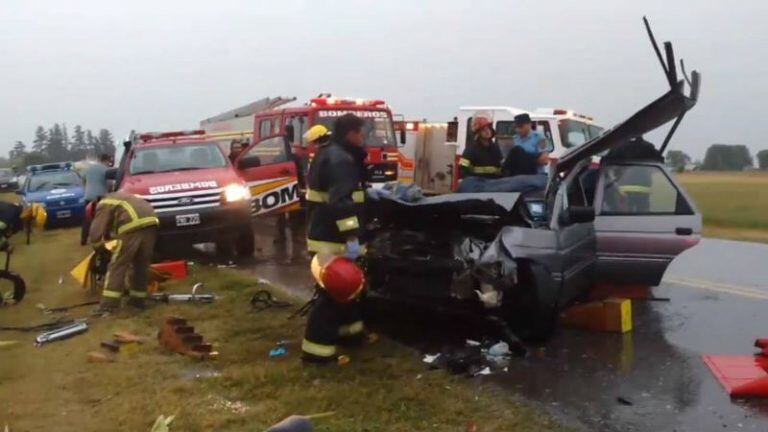 Impresionante accidente cerca de Hernando.