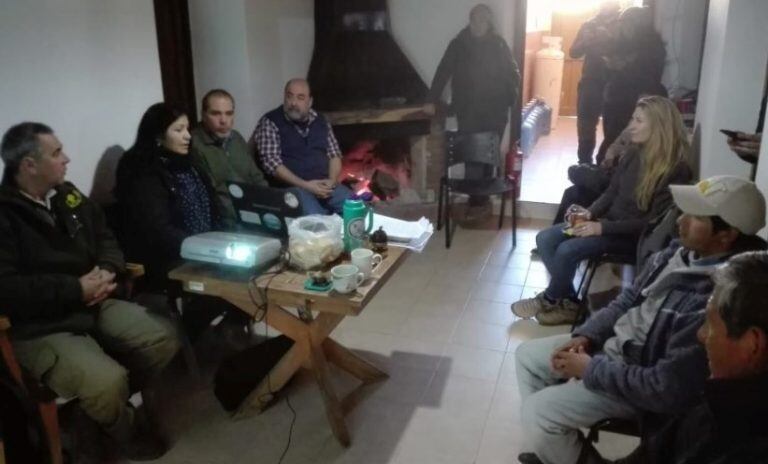 Representantes del Programa sobre el Hombre y la Biosfera (MAB) de la UNESCO, en una de las reuniones mantenidas en Jujuy.