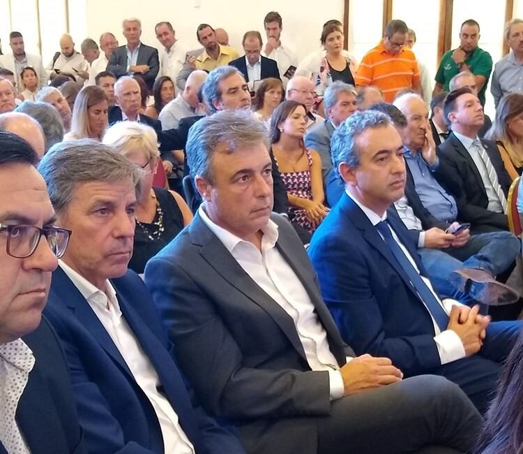 Luis Castellano junto al intendente rosarino, Pablo Javkin (Prensa Municipalidad de Rafaela)