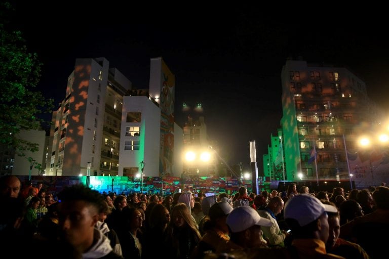 Atletas de diferentes países participan durante el cierre de los Juegos Olímpicos de la Juventud Buenos Aires 2018. (EFE)