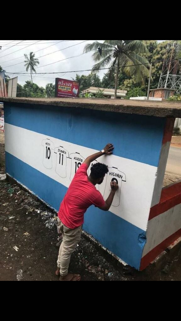 El amor por la Selección argentina en India