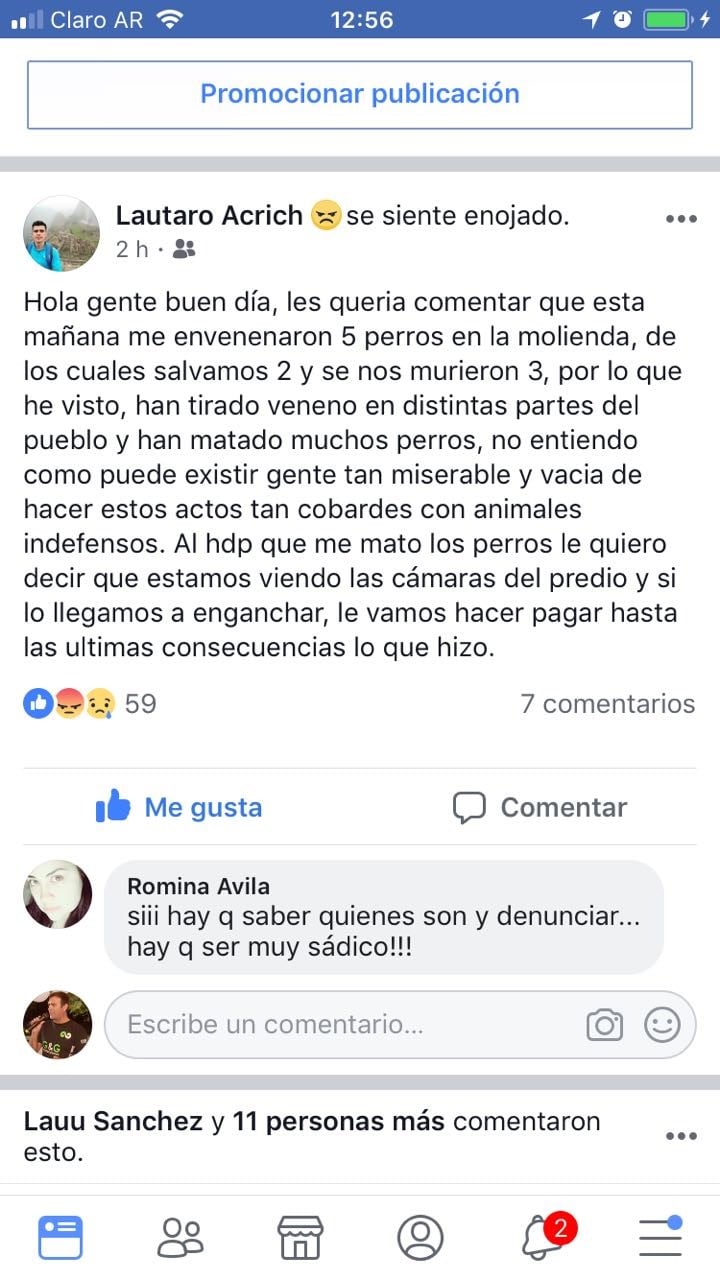 Denunciaron en las redes sociales.