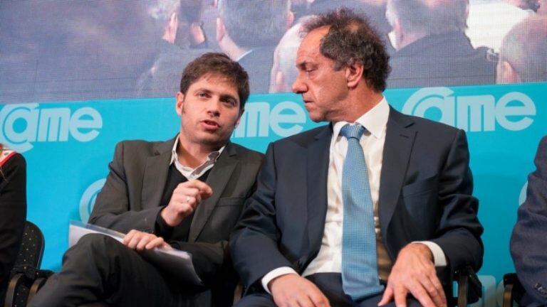 Axel Kiciloff y Daniel Scioli (Web)