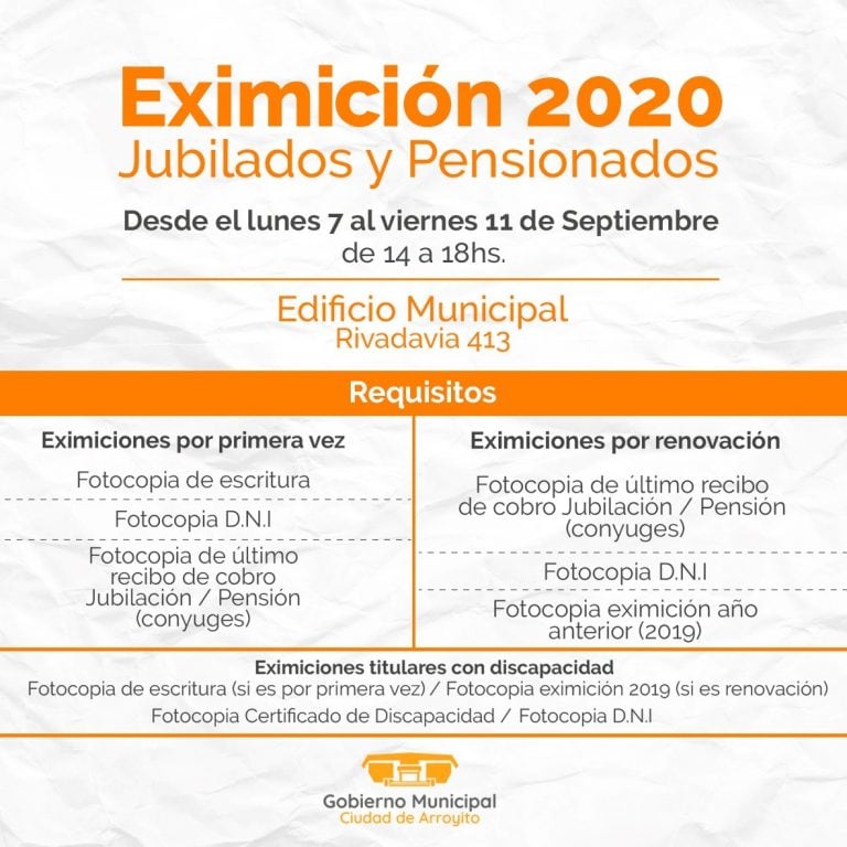 Eximicion 2020 en Arroyito