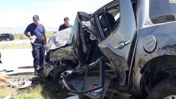 Terrible accidente frontal en San Luis (Foto: Walter Mauriño)