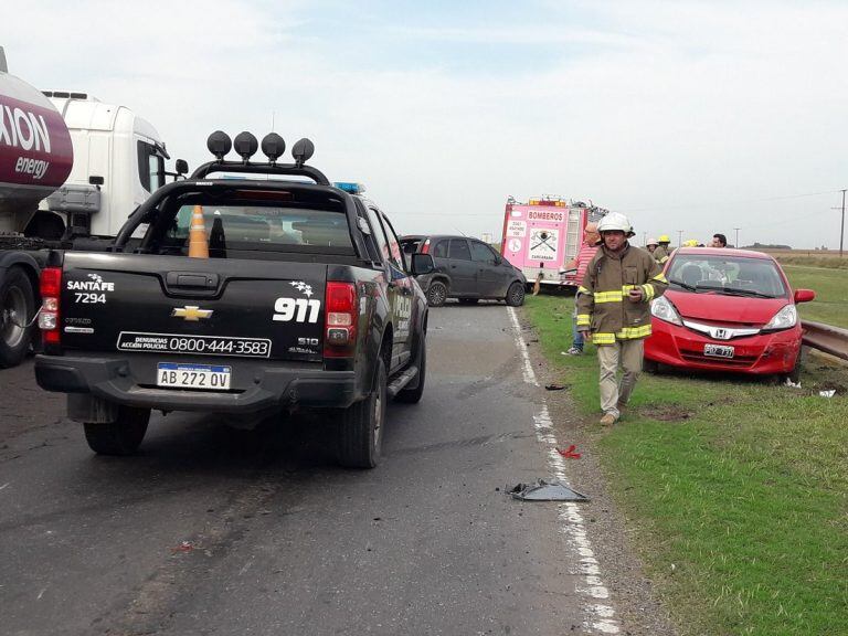 Accidente en la autopista a Córdoba con cuatro lesionados