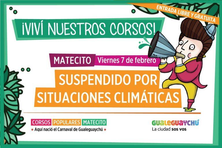 Flyer - suspenden el Matecito
Crédito: MDG