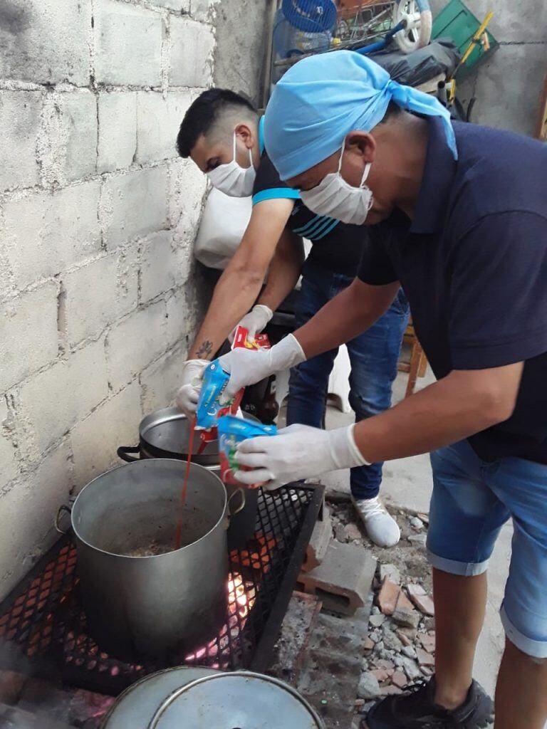 Comedor "Una alegría para los niños", en barrio Patricios.