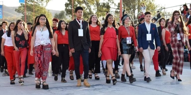 Los integrantes de la Comisión Central estudiantil, organizadora junto al Ente FNE de la 68va. edición de la Fiesta, también recibió el aplauso del público.