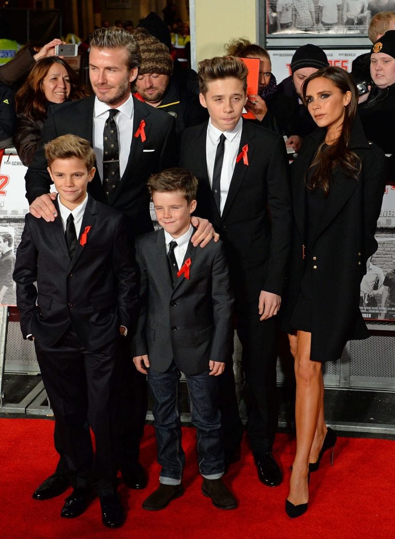 La familia Beckham.