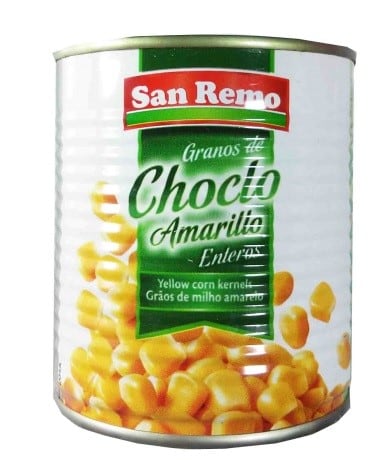 Choclo en granos San Remo, muy peligroso (Web)