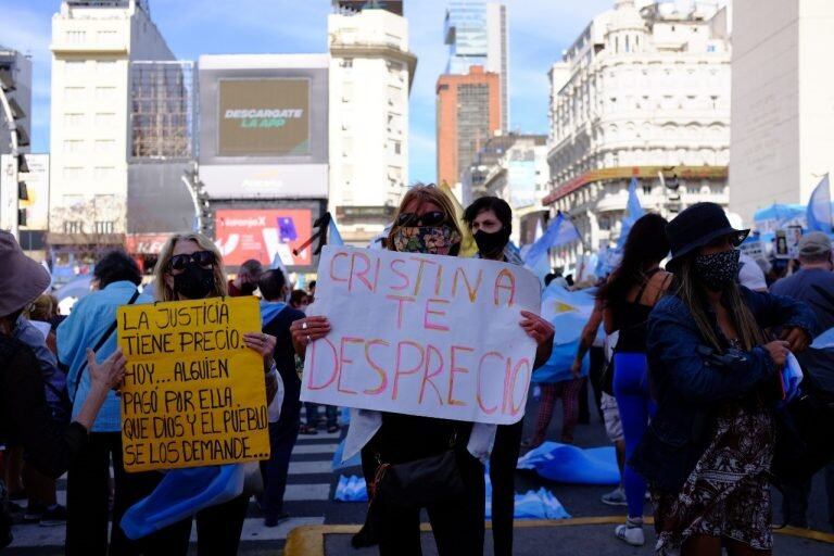 Un nuevo banderazo en contra del Gobierno (Foto: Clarín)