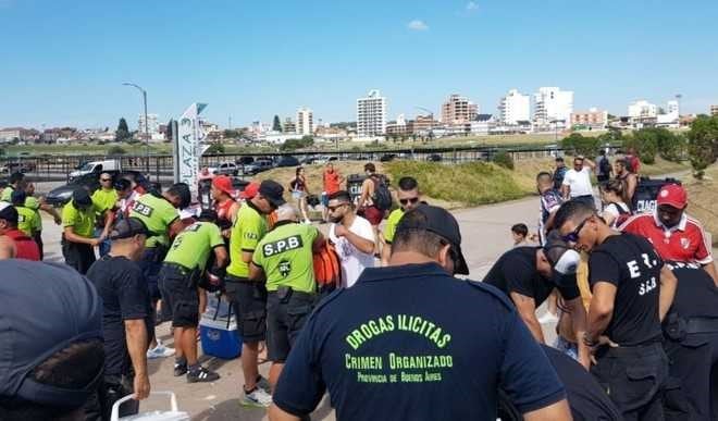 Fuerte operativo de seguridad en la previa del Superclásico