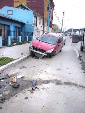 Día próximo al accidente vial en Ushuaia