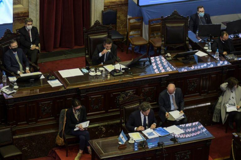 Santiago Cafiero en Diputados. (Foto: Federico López Claro)